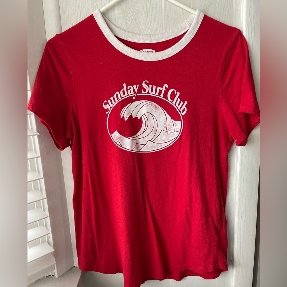 Sunday Surf Club Red Graphic Tee